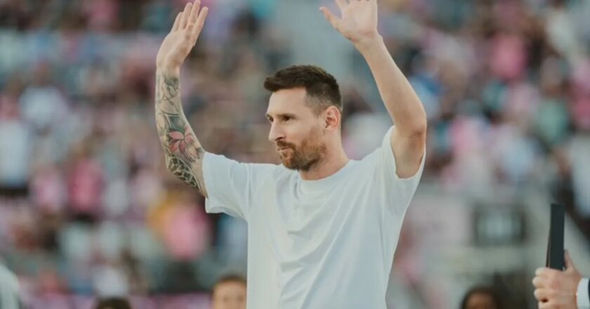 Inter Miami pays tribute to Lionel Messi in front of packed stadium after Copa America win