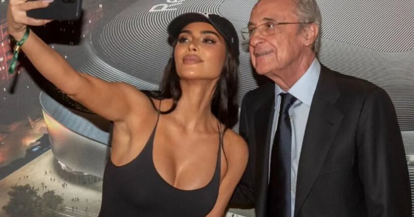 Kim Kardashian and Florentino Perez: the story of a millionaire's selfie at the Santiago Bernabeu