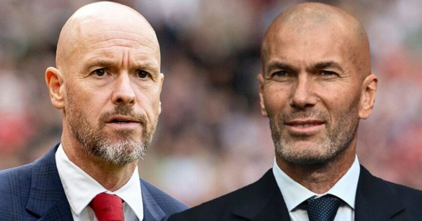 Zidane breaks cover by attending training session as Erik ten Hag battles for Man Utd job