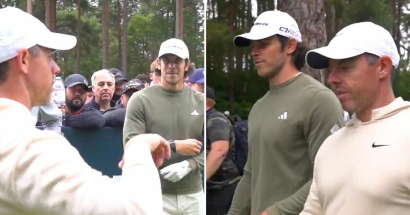 Rory McIlroy shares his swing secrets with Gareth Bale as football icon makes gym confession