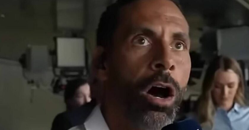 Rio Ferdinand blushes as fans dig up awkward Ballon d'Or clip on social media