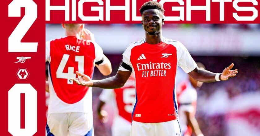 STARTING WITH A WIN! ❤️ | HIGHLIGHTS | Arsenal v Wolves (2-0) | Havertz & Saka | Premier League