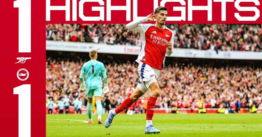 HIGHLIGHTS | Arsenal vs Brighton & Hove Albion (1-1) | Havertz | Premier League