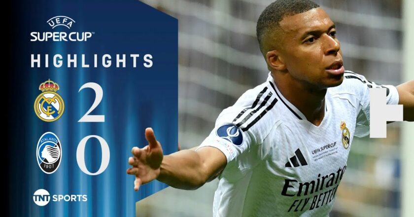 Kylian Mbappe Debut Goal! ⚪ | Real Madrid 2-0 Atalanta | UEFA Super Cup Highlights