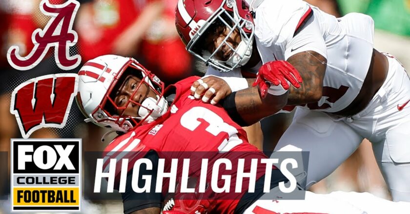 No. 4 Alabama Crimson Tide vs. Wisconsin Badgers Highlights | FOX College Football