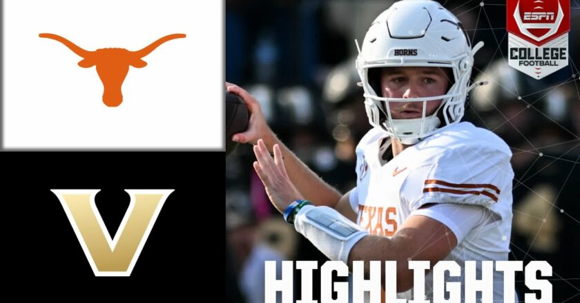 Texas Longhorns vs. Vanderbilt Commodores | Full Game Highlights | ESPN College Football