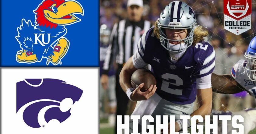 Kansas Jayhawks vs. Kansas State Wildcats | Full Game Highlights | ESPN College Football