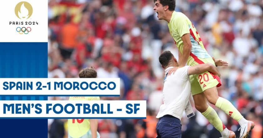 🇪🇸 Spain edge past Morocco 🇲🇦 in Men's Football Semi-Final | Paris 2024 Highlights