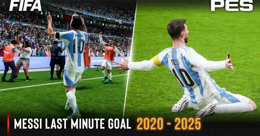 Messi Last Minute Goal Celebration FIFA vs PES | 2020 – 2025 |