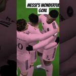 Messi's wonderful free kick #efootball #game #messi