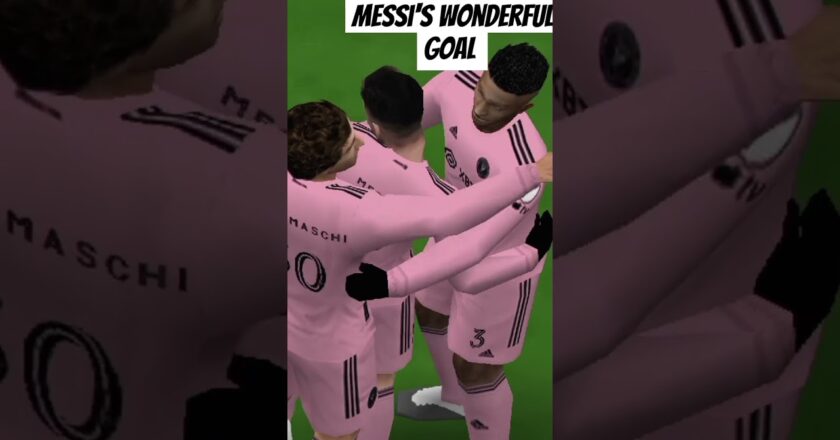 Messi's wonderful free kick #efootball #game #messi